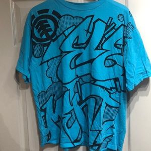 Element Graffiti Graphic Skateboard Tee Size L